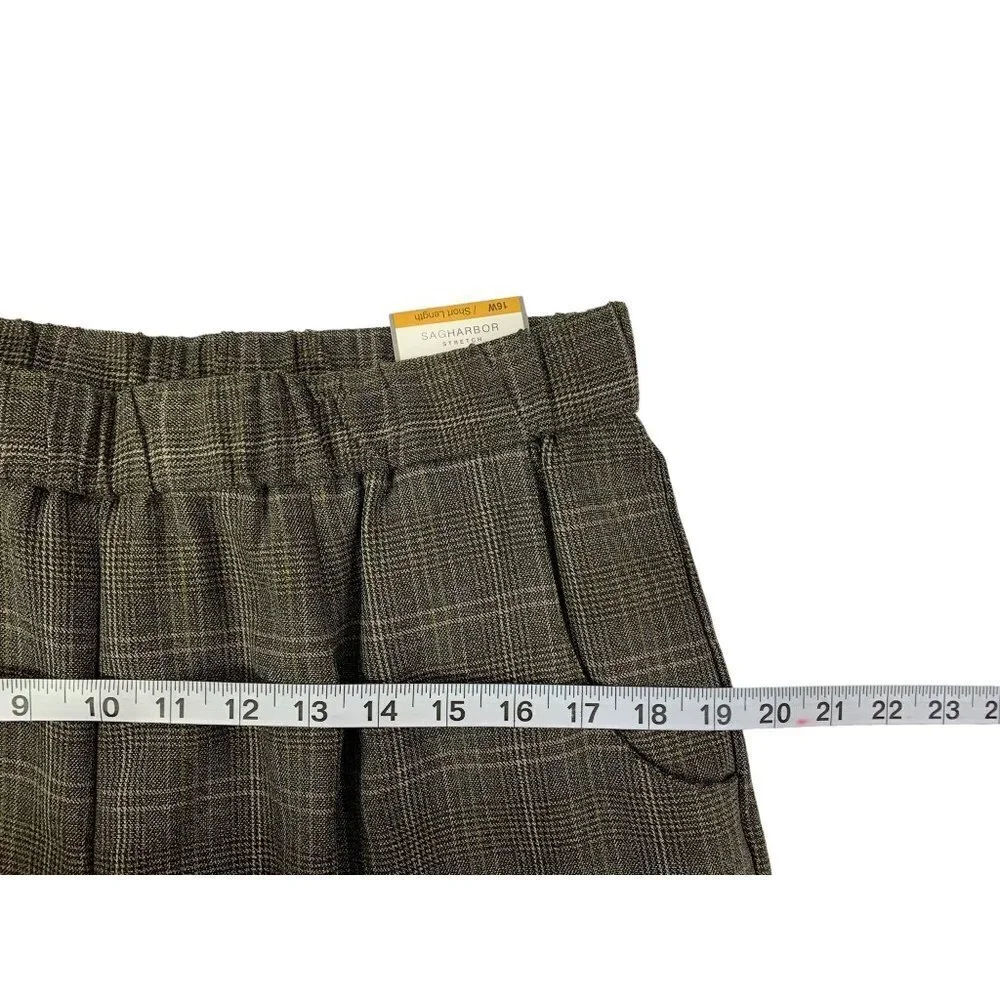 Sag Harbor Women's Stretch Short Length Pants